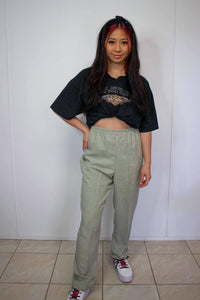 Vintage Trousers - Sage Green