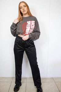 Vintage Tracksuit Pants - Black and Grey