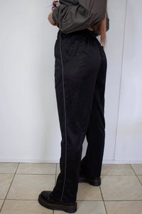 Vintage Tracksuit Pants - Black and Grey